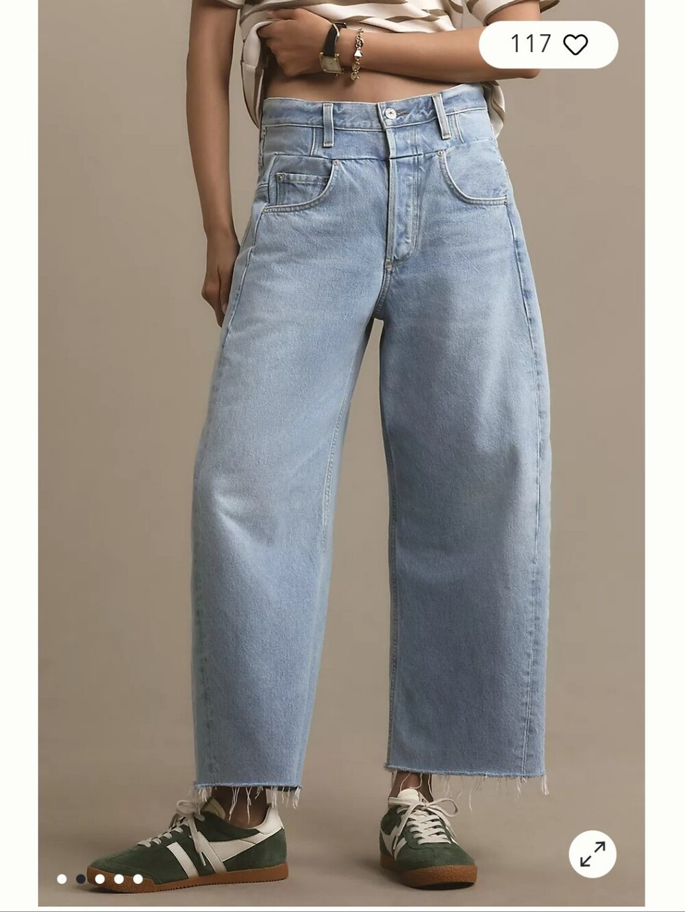 Citizens Of Humanity Bisou Barrel Crop Jeans - Picture 1 of 15